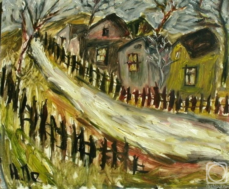 Дорогаquot; картина Позднякова Никиты (оргалит, масло) - купить на ArtNow.ru