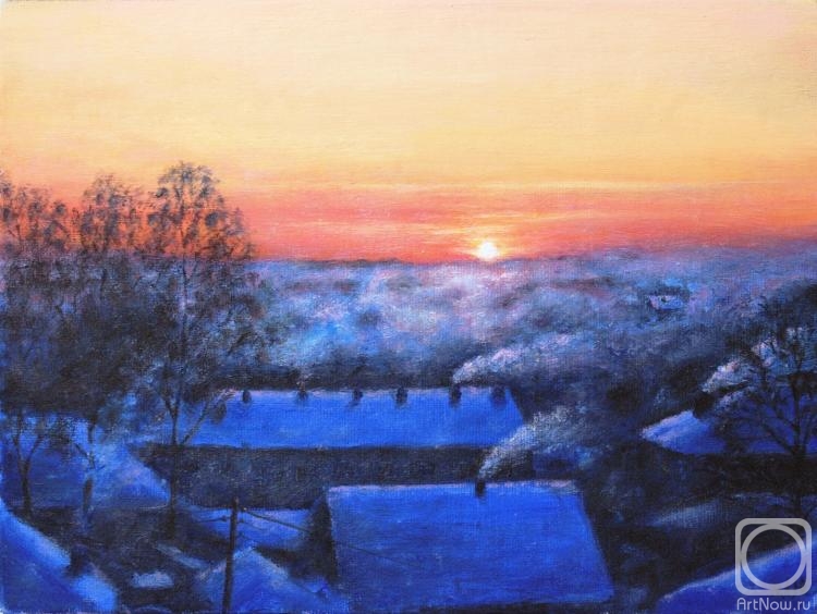 Mitchenkov Aleksandr. Winter dawn of my window