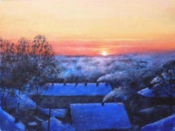 Winter dawn of my window. Mitchenkov Aleksandr