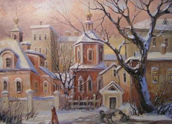 Moscow, winter in Hokhlovsky Lane. Gerasimov Vladimir
