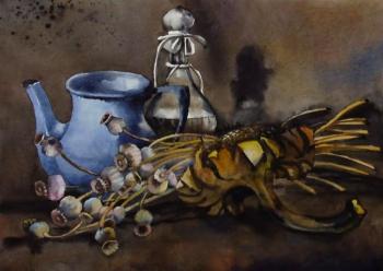 The still life with tea-pot (). Ivanova Olga