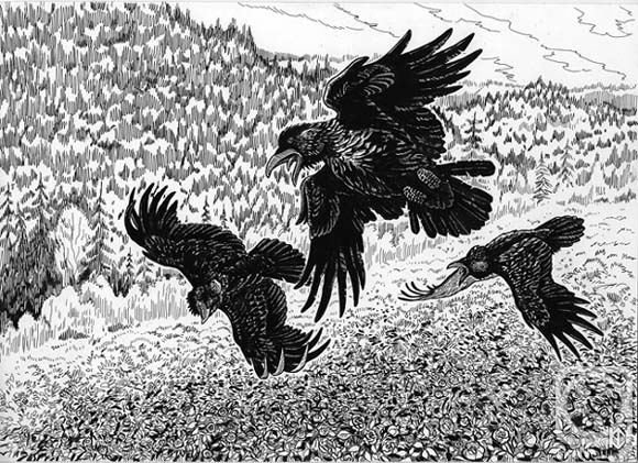Fomin Nikolay. Ravens (My friend's dream)