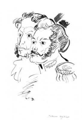 Illustrations to Pushkin: selected Poems  4 21/80. Chistyakov Yuri