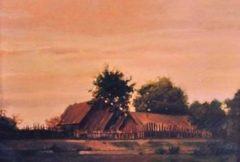 Pink sunset in Radishchevo. Vinogradov Sergey