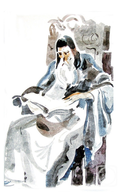 Vrublevski Yuri. Illustration to A. Pushkins poem Small tragedies 5-2/81