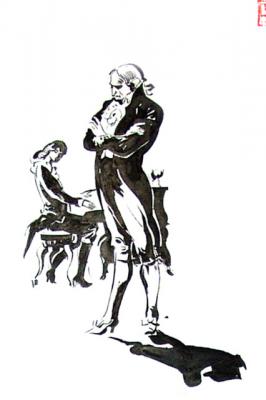 Illustration to A. Pushkin�s poem �Small tragedies��5 -17/80