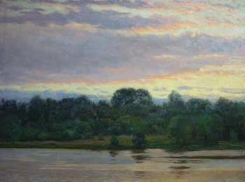 Evening on the river. Petrenko Boris