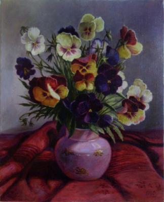 Bouquet of pansies. Shumakova Elena