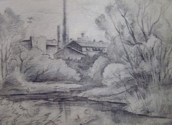 Moscow sketches, industrial zone 38 ( ). Gerasimov Vladimir