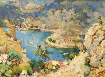 Balaklava. View of the bay, or Prospect Artists. Lukash Anatoliy