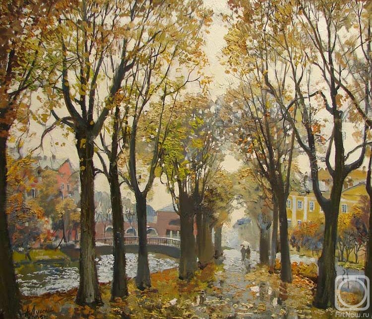 Lukash Anatoliy. Autumn etude on the river Moyka