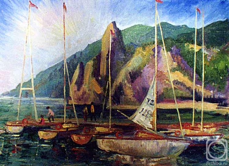 Dokuchaev Igor. Baikal. Sailing regatta