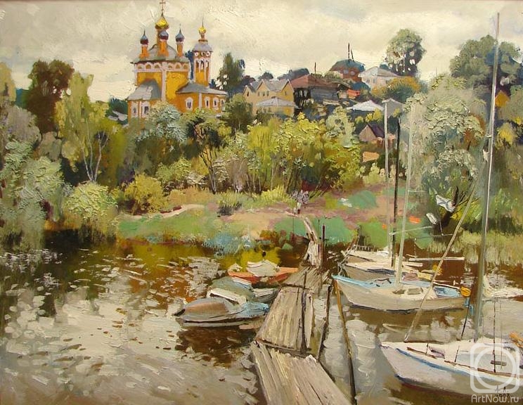 Lukash Anatoliy. Moorom. Boat landing