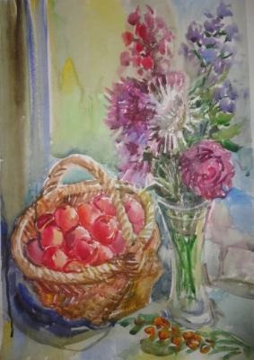 Still life with ranets and asters. Kruppa Natalia
