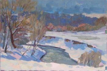 Kaluzhka. April snow