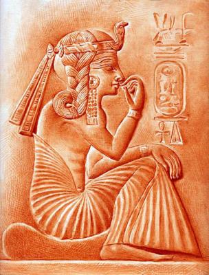 Boy-Pharaon in Gaufrer Shenti