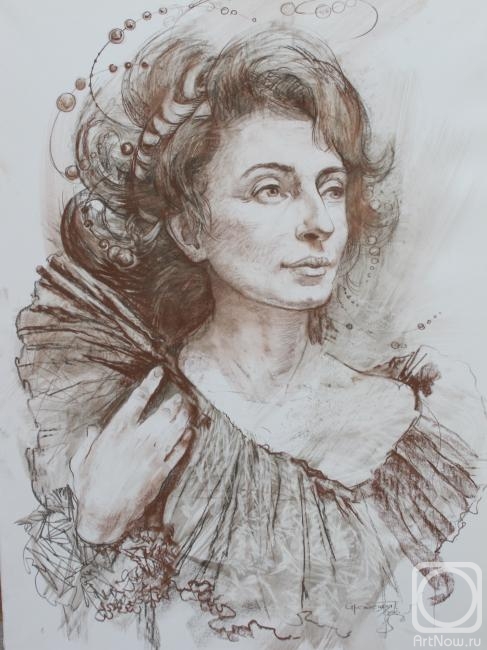 Strezhbetskaya Tatjana Strezhbetskaya. Portrait of the Honored Actress of Russia Niki Kozorovitskaya