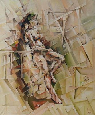 Girl. Cubism. Krotkov Vassily