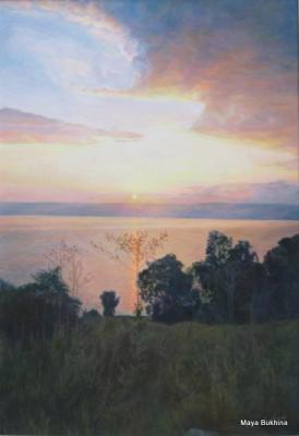Dawn over the Sea of Galilee( Kinneret,Tiberias). Bukhina Maya