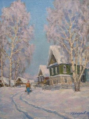 Winter in the village. Gaiderov Michail