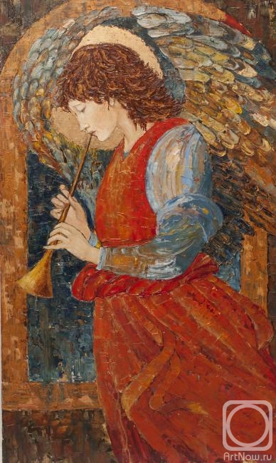 Filippova-Kargalskaya Alena. Angel with a Flute (based on the work of Edward Coley)