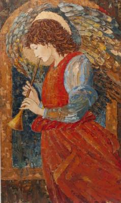 Angel with a Flute (based on the work of Edward Coley). Filippova-Kargalskaya Alena