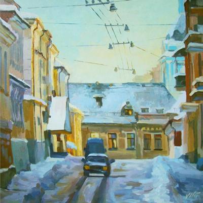 Twilight in the Peter and Paul alley. Chizhova Viktoria