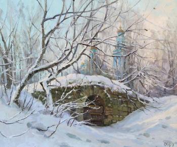 Winter in the old park. Efremov Alexey