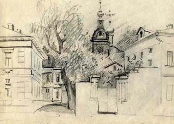 Moscow sketches 21. Gerasimov Vladimir