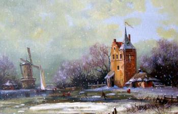 Romanesque Landscape (I Love To Paint Winter...) 3. Gerasimov Vladimir