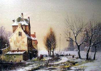 Romanesque Landscape (I Love To Paint Winter...) 2. Gerasimov Vladimir
