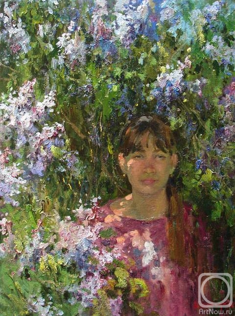 Shevchuk Vasiliy. Girl amongst lilac