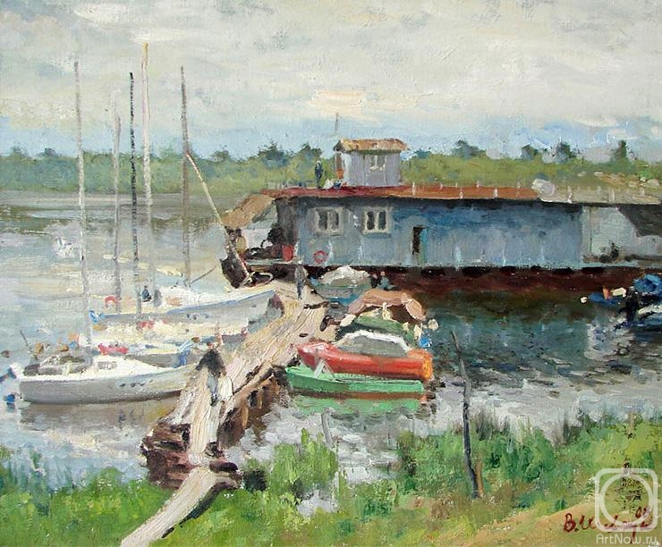 Shevchuk Vasiliy. Pier on river Oka