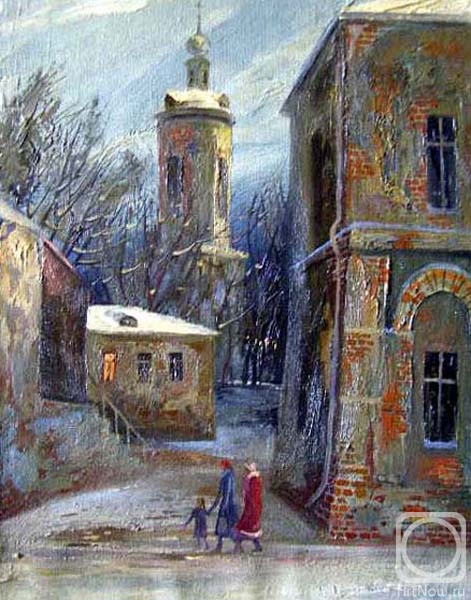Gerasimov Vladimir. Courtyard in Kalymazhniy Lane