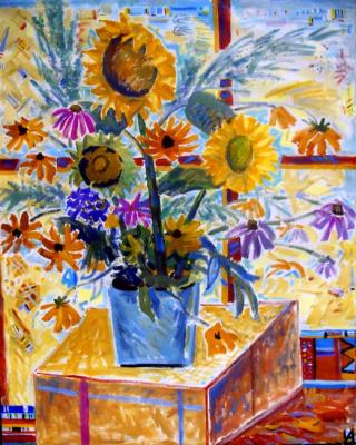 Still life with sunflowers. Chasovskih Anatoliy