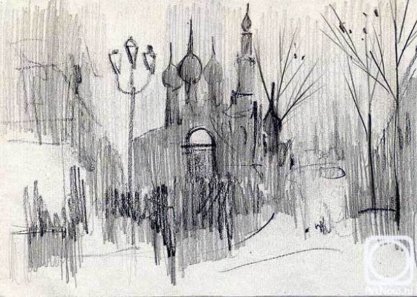 Gerasimov Vladimir. Moscow sketches 12