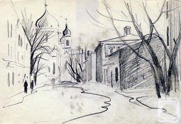 Gerasimov Vladimir. Moscow sketches 11