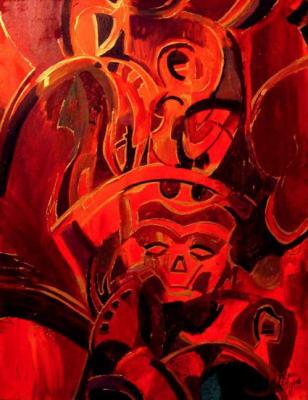 The Masks (Red Mask). Petrovskaya-Petovraji Olga