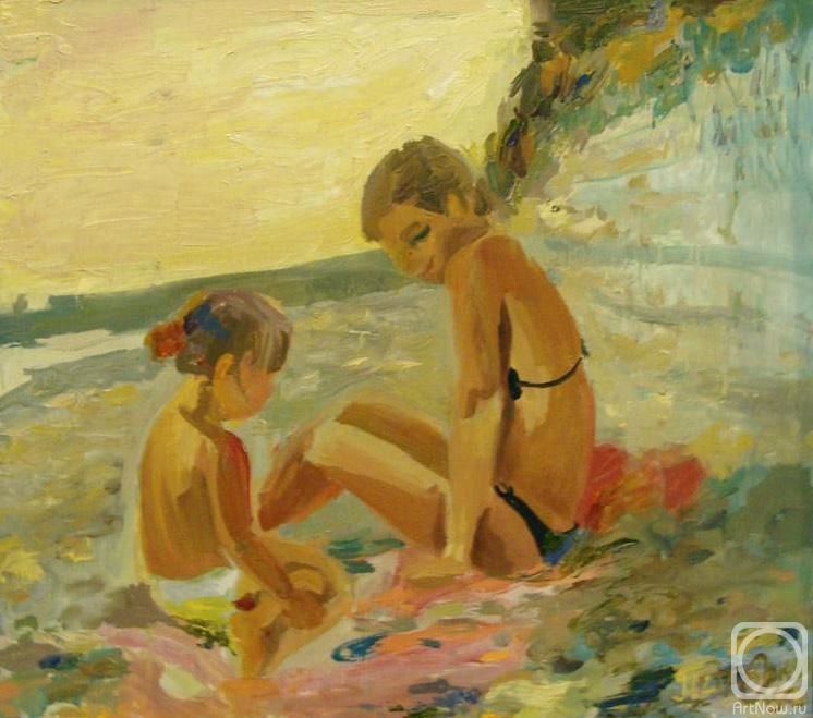 Petrovskaya-Petovraji Olga. On the beach