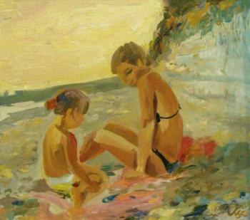 On the beach. Petrovskaya-Petovraji Olga