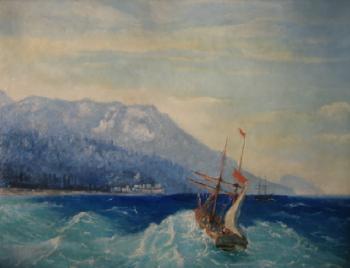 Yalta (copy from the painting by Aivazovsky I. K.). Rogov Vitaly