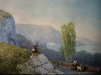 On the way to Yalta (copy from the painting by Aivazovsky I.K.)