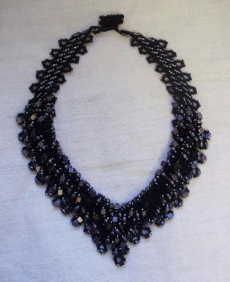 Necklace "Black Stone". Vasilyeva Valentina