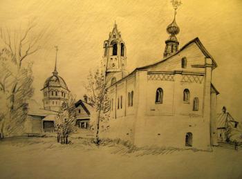 Suzdal, sketches 1. Gerasimov Vladimir