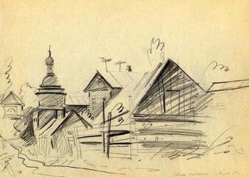 Optina Pustyn, sketches 13. Gerasimov Vladimir