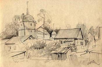 Optina Pustyn, sketches 8. Gerasimov Vladimir