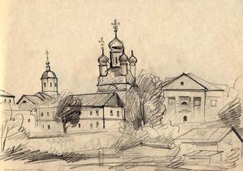 Optina Pustyn, sketches 6. Gerasimov Vladimir