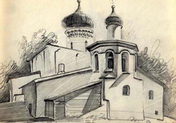 Pskov, sketch 6. Gerasimov Vladimir