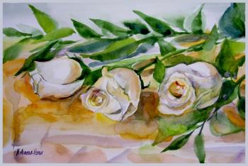 Three April roses (). Ageeva-Usova Irina