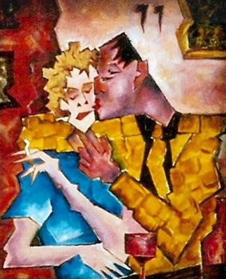 A kiss after a liter. Schernego Roman